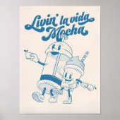 Retro Coffee Print Vintage Coffee Illustration Ret (Voorkant)