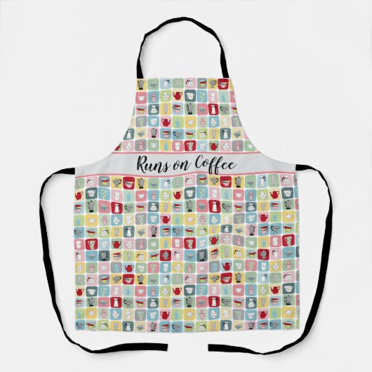 Retro Coffee Schort (Voorkant)