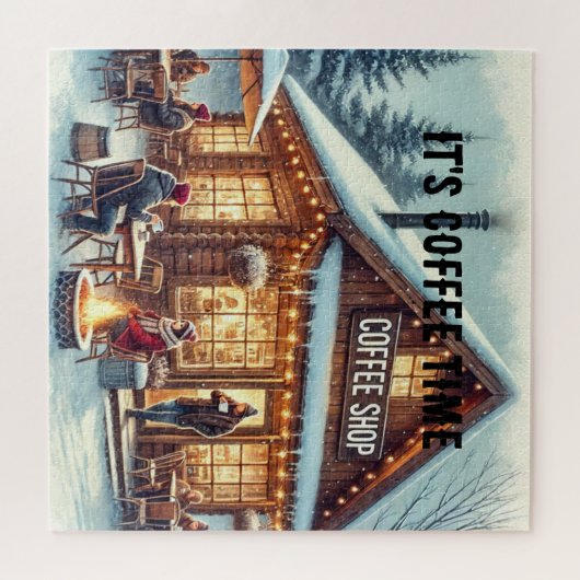 Retro Coffee Shop Vibes Legpuzzel (Horizontaal)