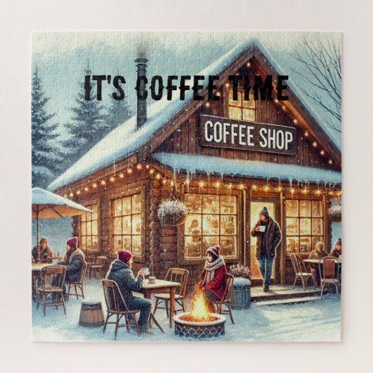 Retro Coffee Shop Vibes Legpuzzel (Verticaal)