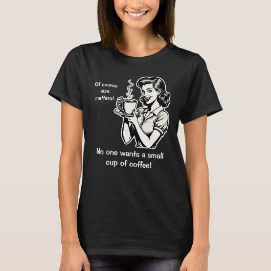 Retro Coffee T-shirt - Graphic voor vrouwen uit d (Voorkant)