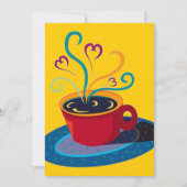 Retro Coffee Tea Klatsch Klatch Party Blank 5x7 Kaart (Voorkant)