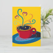 Retro Coffee Tea Klatsch Klatch Party Blank 5x7 Kaart (Staand voorkant)