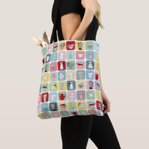 Retro Coffee Tote Bag