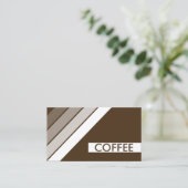 retro COFFEE Visitekaartje (Staand voorkant)