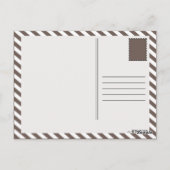 retro COFFIE vormen Briefkaart (Achterkant)