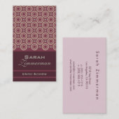 Retro Cogs Wine Visitekaartje (Voorkant / Achterkant)