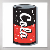 retro cola kan ontwerp poster (Voorkant)