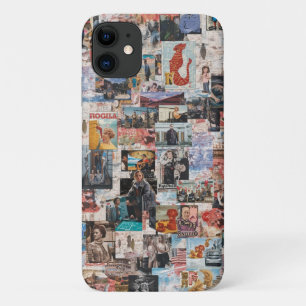 Retro Collage Art Mobile Hoesje