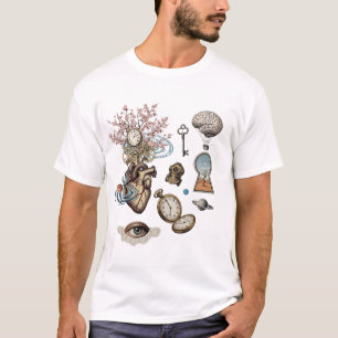 Retro Collage Esthetiek Surrealisme Kunst T-Shirt