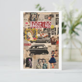 Retro Collage Happy Galentine’s Day Kaarten (Staand voorkant)