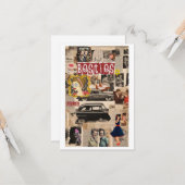 Retro Collage Happy Galentine’s Day Kaarten (Voorkant / Achterkant in situ)