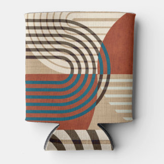 Retro Collage Wall Art: Foliage Abstract Blikjeskoeler