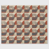 Retro Collage Wall Art: Foliage Abstract Cadeaupapier (Vlak)