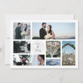 Retro Collage Weddenschap Foto Dank je kaarten (Voorkant)