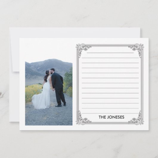 Retro Collage Weddenschap Foto Dank je kaarten (Achterkant)