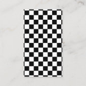 Retro College Fund Graduation Black Checkerboard Informatiekaartje (Achterkant)