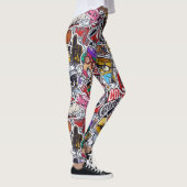 Retro College Vibes Leggings - Leuk & Funky Stijl! (Rechts)
