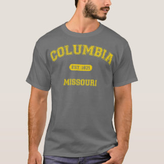 Retro CollegeStyle Columbia Missouri 1821 T-shirt