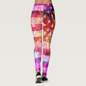 Retro Color American Flag #14 Leggings (Achterkant)