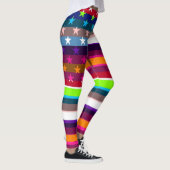 Retro Color American Flag Leggings (Rechts)