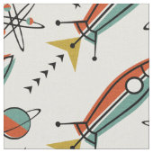 Retro Color Block Atomic Rocks Stof (Close Up)