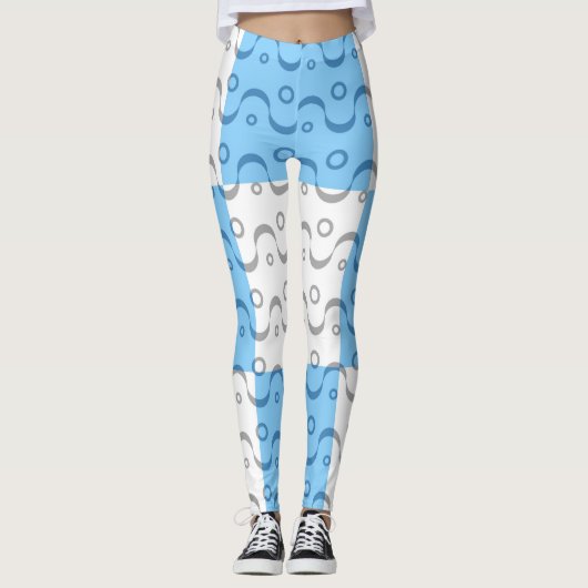 Retro Color Fifties Pattern #10 Leggings (Voorkant)