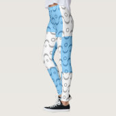 Retro Color Fifties Pattern #10 Leggings (Links)