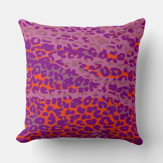 Retro Color Leopard Print Skin #16 Kussen (Voorkant)