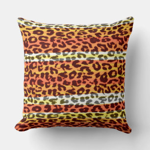 Retro Color Leopard Print Skin #21 Kussen