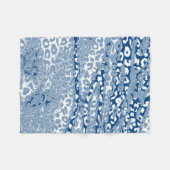 Retro Color Leopard Print Skin #22 Fleece Deken (Voorkant (Horizontaal))