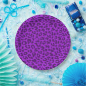 Retro Color Leopard Print Skin #50 Papieren Bordje (Feest)