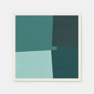 Retro Color Modern Geometric Pattern #7 Servetten