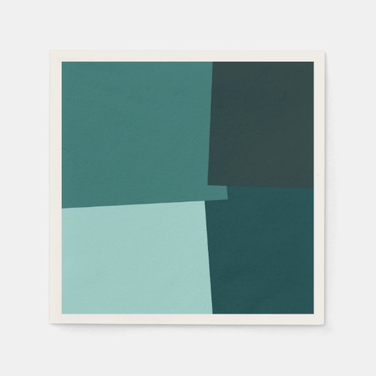 Retro Color Modern Geometric Pattern #7 Servetten (Voorkant)