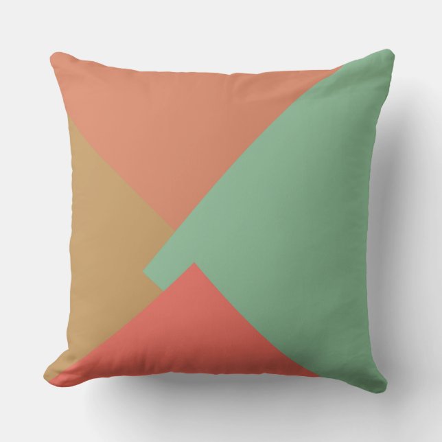 Retro Color Modern Geometric Pattern #8 Kussen (Voorkant)