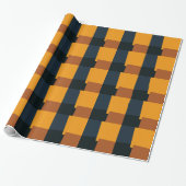 Retro Color Modern Geometric Pattern #9 Cadeaupapier (Uitgerold)