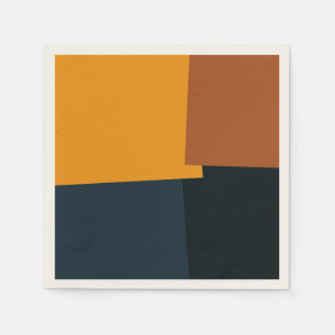 Retro Color Modern Geometric Pattern #9 Servetten