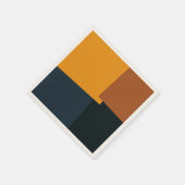 Retro Color Modern Geometric Pattern #9 Servetten (Hoek)