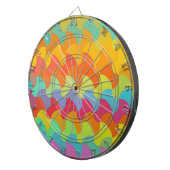 Retro Color naadloos patroon art 3 Dartbord (Voorkant Rechts)