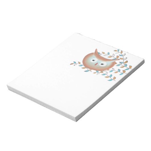 Retro Color Owl Note Pad Notitieblok (Linkerzijde)