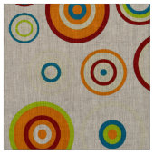 Retro Color Polka Dot Circles Patroon #5 Stof (Swatch)