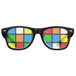 Retro Color Puzzle zonnebrillen