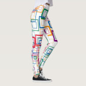 Retro Color Squares Pattern #10 Leggings (Rechts)
