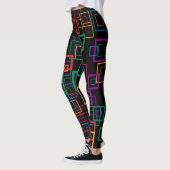 Retro Color Squares Pattern #14 Leggings (Links)