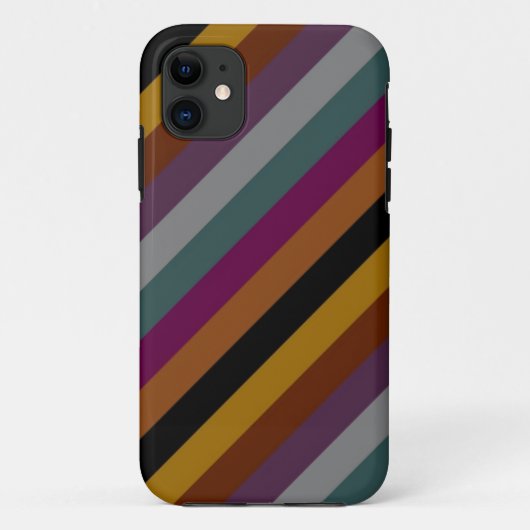 Retro Color Stripe Patroon 2 Case-Mate iPhone Case (Achterkant)