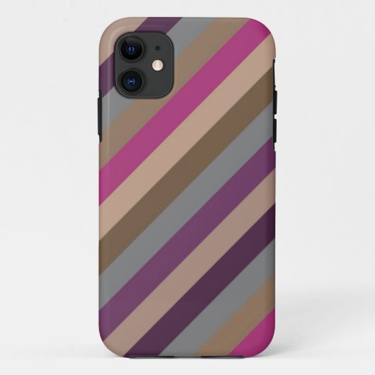 Retro Color Stripe Patroon 3 Case-Mate iPhone Case (Achterkant)