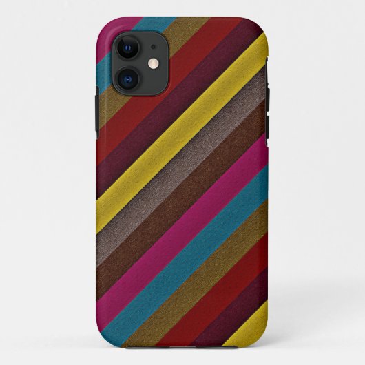 Retro Color Stripe Patroon 5 Case-Mate iPhone Case (Achterkant)