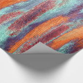 Retro Color Wood Graan Cadeaupapier (Hoek)