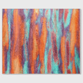 Retro Color Wood Graan Cadeaupapier (Vlak)