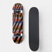 Retro Color Zebra Stripe Patroon 6 Persoonlijk Skateboard (Voorkant)